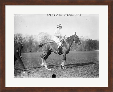 Framed Capt. Lloyd  Eng. Polo Team Print