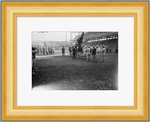 Framed New York Giants Polo Grounds opening day 1923 Print