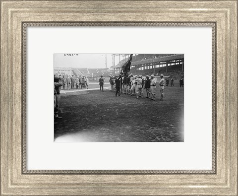 Framed New York Giants Polo Grounds opening day 1923 Print