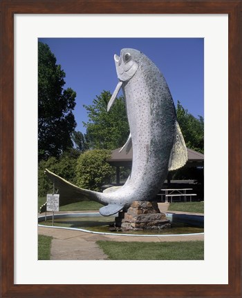 Framed Adaminaby big trout Print
