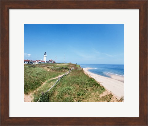 Framed Cape Cod Lighthouse (Highland) North Truro Massachusetts USA Print