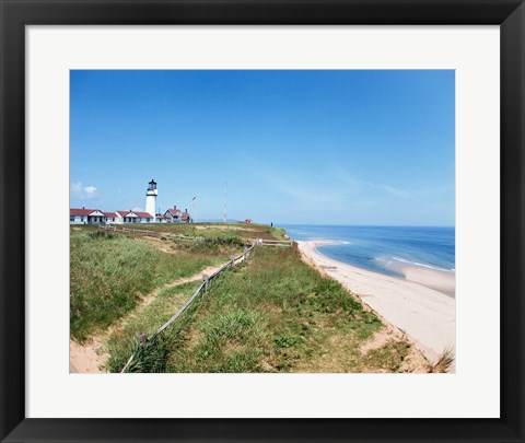 Framed Cape Cod Lighthouse (Highland) North Truro Massachusetts USA Print