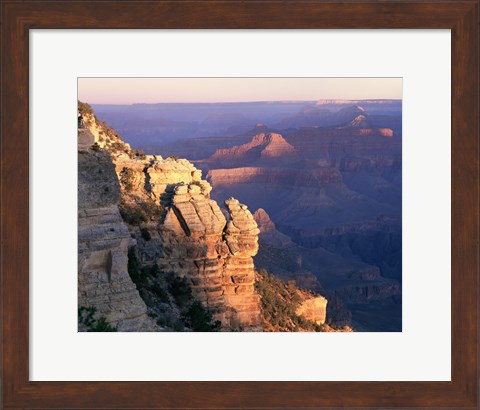 Framed High angle view of rock formations, Grand Canyon National Park, Arizona, USA Print