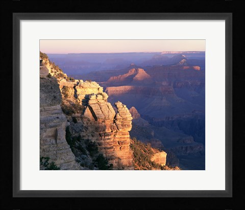 Framed High angle view of rock formations, Grand Canyon National Park, Arizona, USA Print