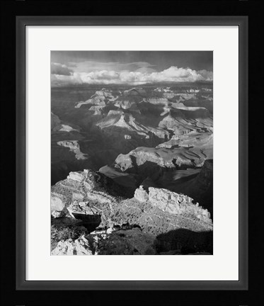 Framed Grand Canyon with Clouds Print