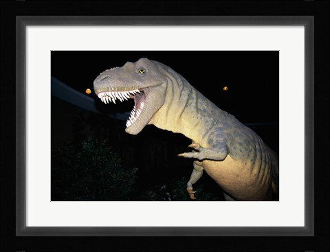 Framed Albertosaurus, Royal Tyrrell Museum, Drumheller, Alberta, Canada Print