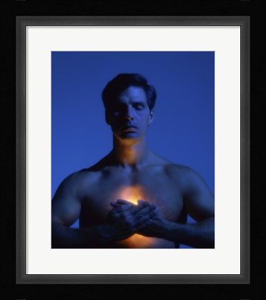 Framed Heart Chakra Print