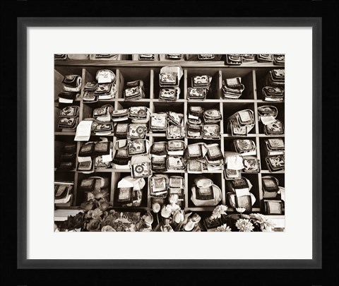 Framed Tibetan Buddhist Teachings Print