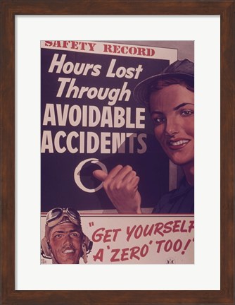Framed Safety Record Print