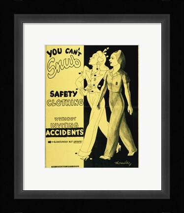 Framed Safety Clothing Print