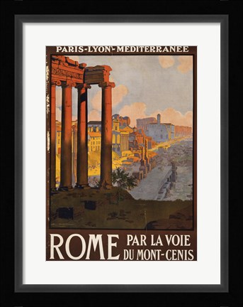 Framed Rome Vintage Travel Print