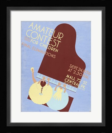 Framed Amateur Contest for Children Final Eliminations Print