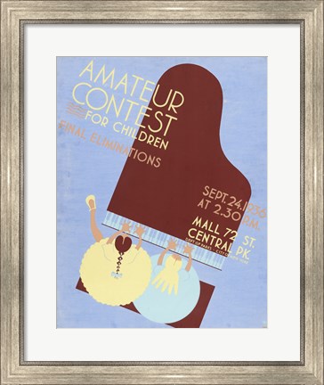 Framed Amateur Contest for Children Final Eliminations Print