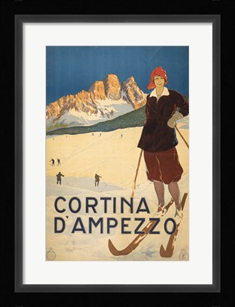 Framed Cortina d'Ampezzo Print