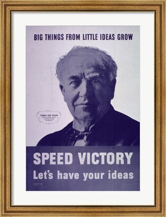 Framed Big things from little ideas grow Print