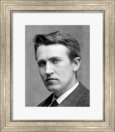 Framed Young Thomas Edison Print