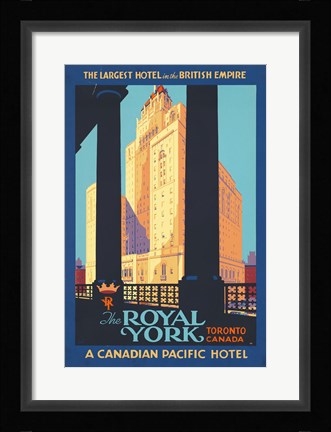 Framed Royal York Poster Print