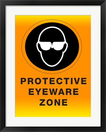 Framed Safety Glasses Print