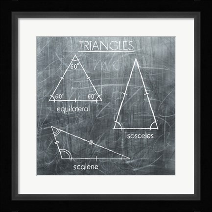 Framed Triangles Print