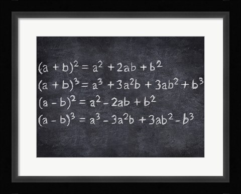 Framed Algebra Print