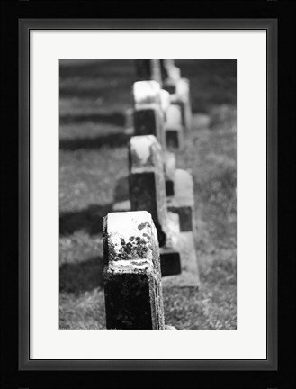 Framed Rows of Stone Print
