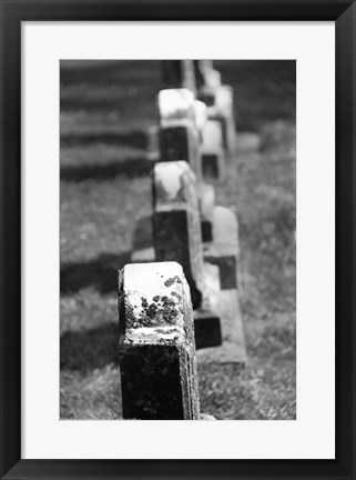 Framed Rows of Stone Print