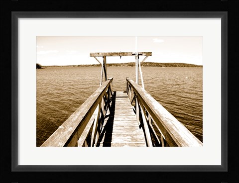 Framed View From The Gulls Nest Print