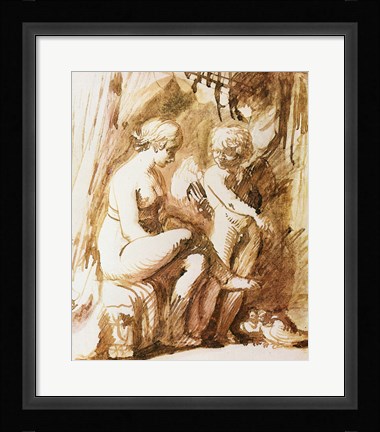 Framed Adam Elsheimer Aphrodite Print