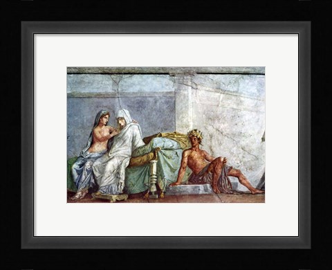 Framed Aphrodite, Braut and Dionysos Print