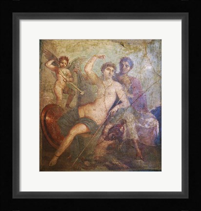 Framed Ares and Afrodite Print