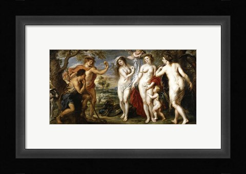 Framed Peter Paul Rubens the judgement of Paris Print