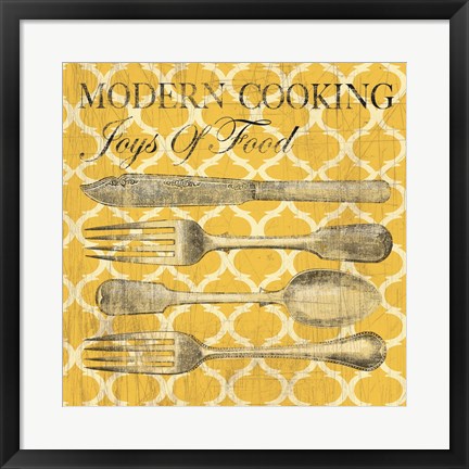 Framed Modern Cooking Print