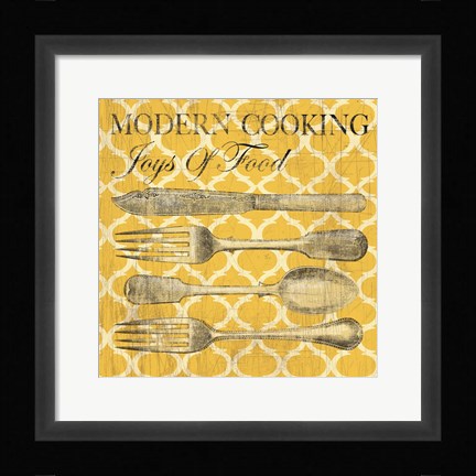 Framed Modern Cooking Print