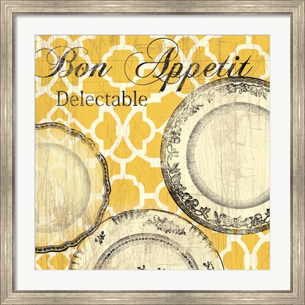 Framed Bon Appetite Print