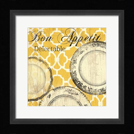 Framed Bon Appetite Print
