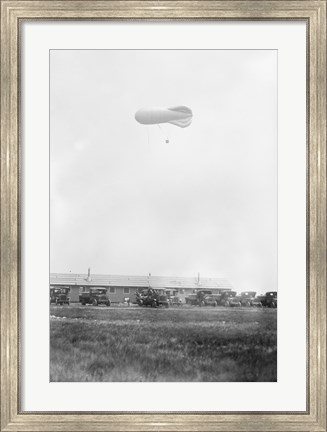 Framed Naval Blimp, Mineola Print
