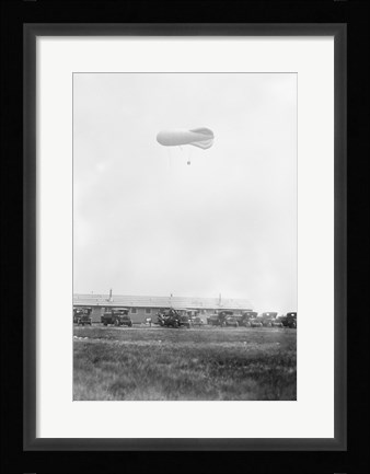 Framed Naval Blimp, Mineola Print