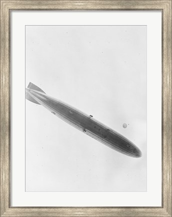 Framed Parachute Jump from Shenandoah Blimp Print