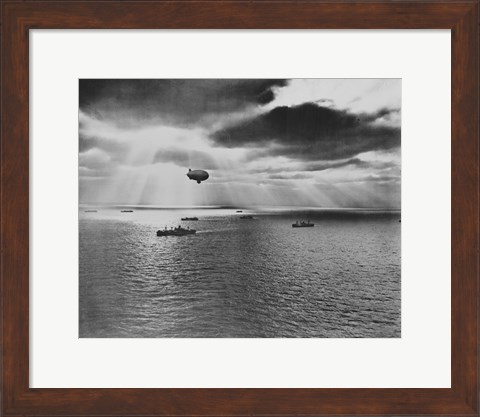 Framed U.S. Navy Blimp Print