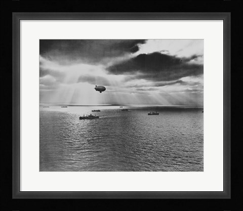Framed U.S. Navy Blimp Print
