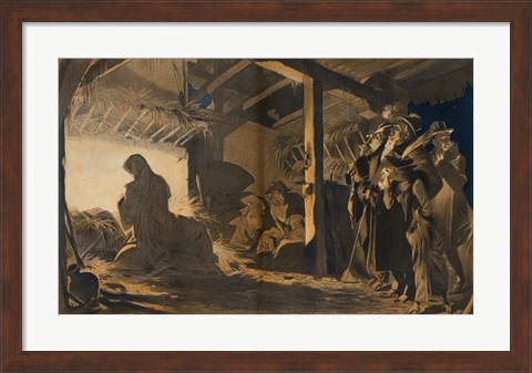 Framed Party at Bethlehem Print