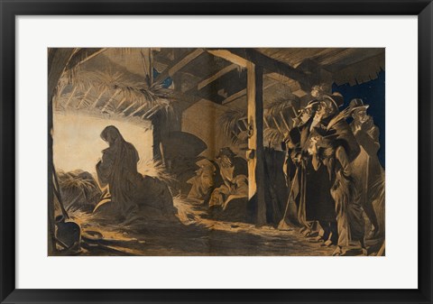 Framed Party at Bethlehem Print
