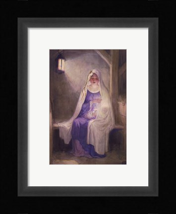 Framed But With Her Babe Upon Her Knee Print