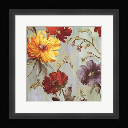 Framed Field Flowers II Print