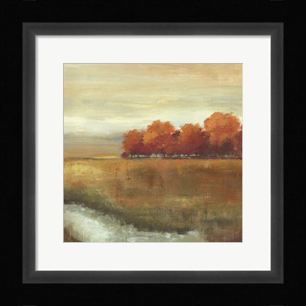 Framed Orange Treescape II Print