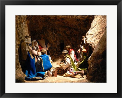 Framed Nativity Adoration of the Magi Print