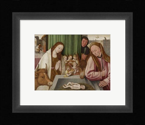 Framed adoration of the Child Print