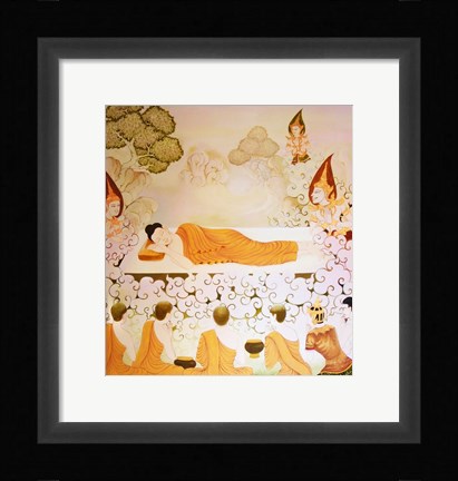 Framed Buddhist Temple Print