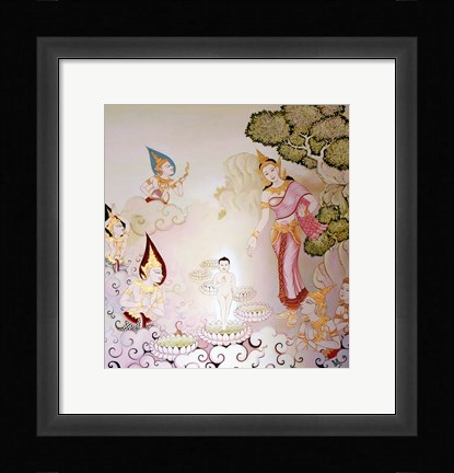 Framed Buddhist Temple Print