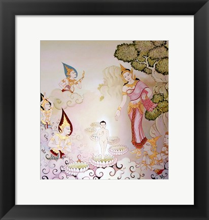 Framed Buddhist Temple Print